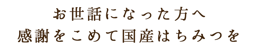 国産ハチミツのお歳暮