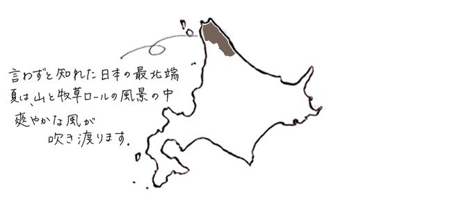 北海道産シコロはちみつは北海道宗谷地方で採れました。